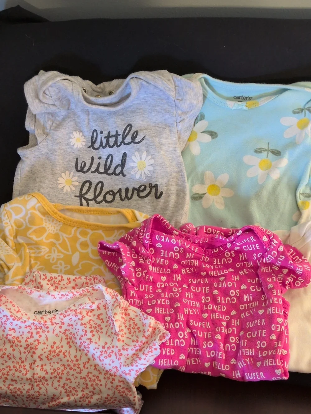 10 Baby Girls Mixed Onsies 12 Month